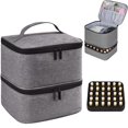 thumbnail image 1 of El organizador de esmaltes de uñas CTWWFS tiene capacidad para 30 botellas (15 ml) y bolsa, 1 of 8