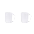 thumbnail image 2 of Matsuzay Vasos de plástico para baño de nuevo estilo, soporte para cepillo de ecológico, taza para enjuagar, cepillo para enjuague, blanco 2piezas, 2 of 6