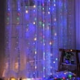thumbnail image 2 of Perfect Holiday 300 LED USB Fairy Curtain Light with Remote - 8 Light Functions Rainbow Lights, 2 of 5