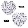 thumbnail image 2 of Salouo Lavender Bicycle Print Travel Makeup Mirror,Pocket Mirror Portable Hand Mirror 2 x 1x Magnification Folding Makeup Mirror for Handbag and Purses-Heart Shape, 2 of 9