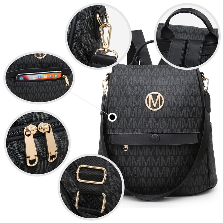 backpack mujer coach Court In Signature Canvas Walnut/Black CZ176 Taylor Small Backpack