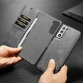 thumbnail image 4 of Goldcherry for Samsung Galaxy S21 Phone Case,Wallet Casewith Card Holder,Magnetic PU Leather Shockproof Flip Cover Credit Card Holder Protective Case for Samsung Galaxy S21 6.2 Inch(Gray), 4 of 8
