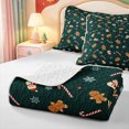 thumbnail image 4 of Manfei Christmas Festive Snowman Bed Spread Queen,Bright Gift Queen Coverlet Set,3pcs,1 Quilt and 2 Pillowcases, 4 of 7