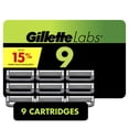 thumbnail image 1 of GilletteLabs Razor Blade Refills, Compatible with GilletteLabs with Exfoliating Bar by Gillette and Heated Razor, 9 Refills, 1 of 10