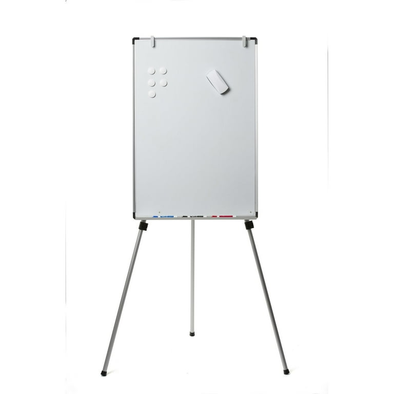 Magnetic Freestanding Dry Erase Board, 3-Leg easel with padholder and  telescoping legs, Inner Surface Width: 35