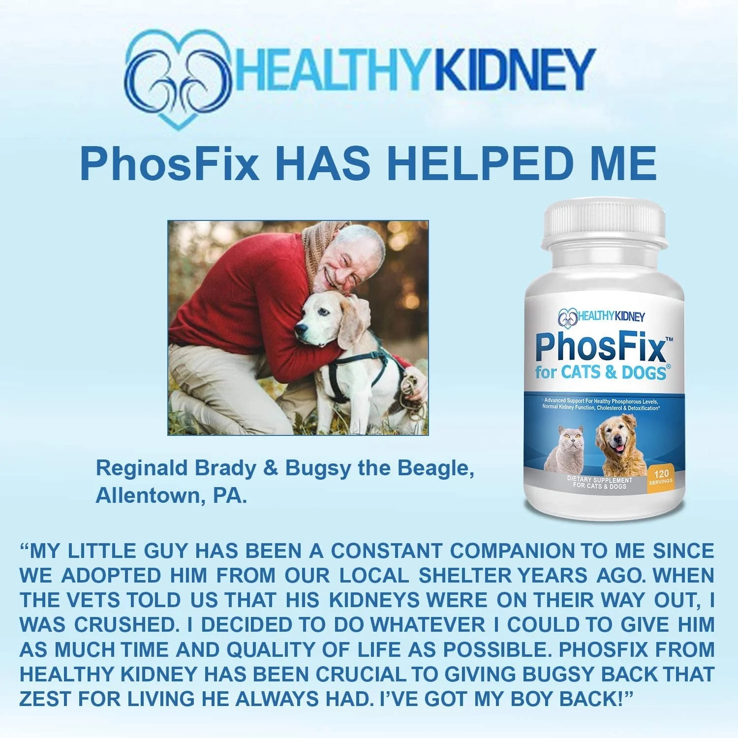 Health Kidney PhosFix for Cats & Dogs: Restores Kidney Health Naturally