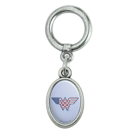 Wonder Woman USA American Flag Logo Shoe Sneaker Shoelace Oval Charm Jewelry