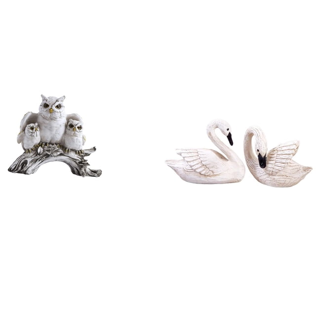 Figuras Modernas De Búho Y Cisne, Esculturas De Resina Para Mesa, Decoración De Sala De Estar, Oficina, Dormitorio, Armario, Mesita De Noche, Hogar, Navidad.