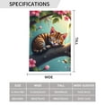thumbnail image 3 of Spring Kitten Garden Flag 12x18 Inch Double Sided Cute Sleeping Cat Flowers Bee Yard Flag Outdoor Decoration, 3 of 8