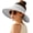 1pack-grey., variant on Foldable Wide Brim Straw Sun Hat for Women - Floppy Beach Visor with Ponytail Hole