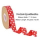 thumbnail image 2 of Cinta de grosgrain con lunares, 1 pulgada x 48 yardas, color rojo brillante con puntos blancos, 2 of 5