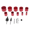 thumbnail image 1 of Hole Saw Kit, Versatile Faster Cutting Metal Hole Saw Set Tool Less Installation Alternating Tooth Sizes HSS  For Metal, 1 of 8
