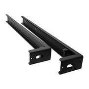 Quest Manufacturing Open Frame Rack Wall Support Bracket, Set Of 2, Black (RS-01-26)