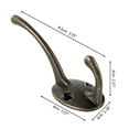 thumbnail image 4 of 10pcs Coat Hook,Wall Mounted Metal Dual Coat Hooks ,Heavy Duty Lengthen Double Hooks with Fixing Screws, 4 of 7