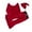 S3Red, variant on Djtdsds Girl Fall Outfits My First Christmas Baby Girls Christmas Outfit Long Sleeve Romper Flare Pants Set Hat 3Pcs Fall Winter Clothes Size:12-18 Months