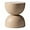 Beige, variant on LeisureMod Minimalist Side Table, Fiber stone Round Hourglass Accent End Table Stool for Outdoor Patio, Indoor Home, Living Room Sofa, Weather-Resistant, Sage Series in Beige