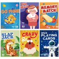 thumbnail image 1 of Juegos de cartas 6 barajas Go Fish Old Maid Crazy 8S Memory Match Slap Jack Space Naipes Tarjetas de juego divertidas para niños Niños pequeños y adultos Juegos de mesa para fiestas familiares Relleno, 1 of 5