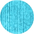 thumbnail image 1 of Ahgly Company Indoor Round Abstract Light Blue Contemporary Area Rugs, 8' Round, 1 of 4