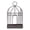 Black-Birdcage Shape, variant on Vintage Wrought Iron Birdcage Mosquito Coil Holder, Decorative Tabletop Burner for Spiral Incense, Rustic Metal Cage with Ash Tray, Gold