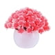 thumbnail image 2 of Bola de Bonsái de Flores Artificiales en Maceta | Plantas falsas de escritorio para decoración navideña interior | Material plástico | Amarillo, Naranja, Rojo Sandía, Rosa, Morado, Rojo | 12x12x12cm, 2 of 6