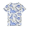 thumbnail image 5 of Mgmyaa Boys and Girls Short Sleeve Tees Kids Cute Dinosaur Print Cotton Summer T-Shirts, 5 of 5