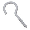 thumbnail image 4 of Screw Hook Fasteners Hangers White Plastic Finish 16mm Dia 50mm length 12pc, 4 of 5