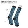 thumbnail image 5 of Bixox Green Christmas Print Socks Print Compression Socks,Compression Socks Women & Men Circulation for Medical,Running,Athletic, 5 of 7
