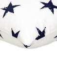 thumbnail image 3 of Nassau Collection Stars Woven Cotton Throw Pillow - 16" - White and Blue, 3 of 4