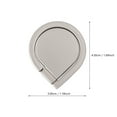 thumbnail image 2 of KONTONTY Flame Shape 360 Degrees Rotation Cell Phone Metal Ring Holder Buckle Ring Bracket Finger Gyro Ring Grip Phone Stand Holder (Silver), 2 of 8