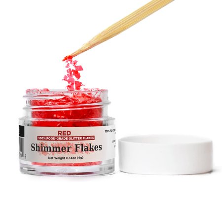 Shimmer Flakes - (4g, 1x Jar) | Captivating Edible Glitter Flakes for Bold and Vibrant Culinary Creations!