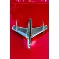 thumbnail image 2 of Miglavs, Janis 23x32 Gold Ornate Wood Framed with Double Matting Museum Art Print Titled - Detail of a classic blue American car in Vieja-old Habana-Havana-Cuba, 2 of 4