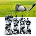 thumbnail image 3 of Golf Wood Headgear PU Cuero vero Utility Covers Club Head Cover 4 UDS 3 5 UT Cola Casco de palo de golf, 3 of 8