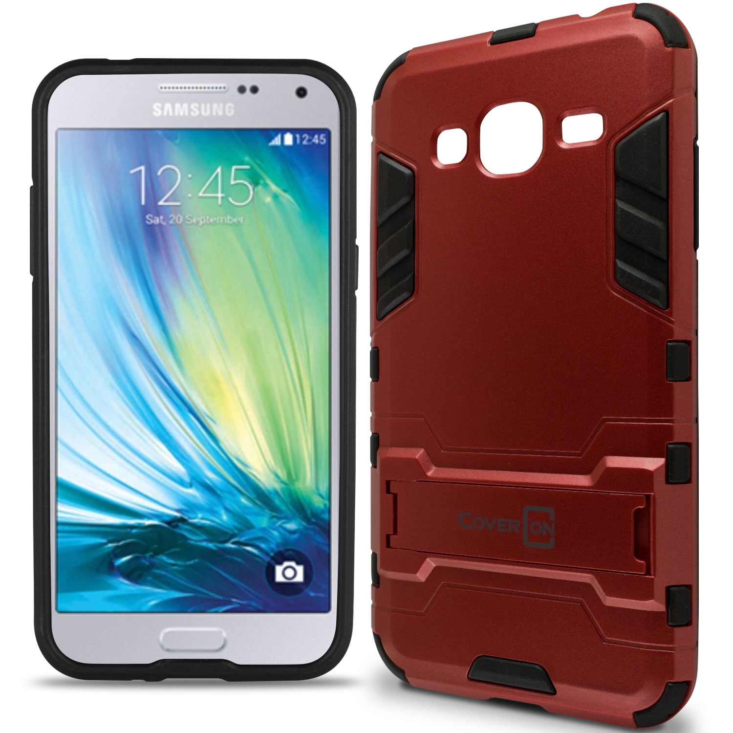 helpen hoogte schijf CoverON Samsung Express Prime / Galaxy Amp Prime / Galaxy J3V / Galaxy J3 ( 2016) / J3 V Case, Shadow Armor Series Hybrid Kickstand Phone Cover -  Walmart.com