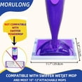 thumbnail image 2 of Mop Pad Refill Compatible with SwifferWet Jet Spray Mop, Wet Jet Mopping Pads for All Purpose Multi Surface Hardwood Floor Cleaning, 4 Layers Thickened and Super Absorbent, 20 Count., 2 of 6