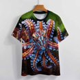 thumbnail image 3 of Octopus in The Mysterious Ocean Women's T-Shirt Short Sleeve T Shirts Tops Tee Ladies Loose T, 3 of 6