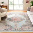 thumbnail image 2 of SAFAVIEH Monaco Alfreda Oriental Area Rug, Ivory/Turquoise, 6'7" x 6'7" Square, 2 of 8