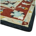 thumbnail image 5 of Hand Tufted Black, Rust and Beige Persian Style Antique Oriental Wool Area Rug, 5 of 10