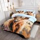 thumbnail image 2 of Funda De Edredón Flores Funda De Edredón King Chic Cattle Juegos De Cama Funny Bull Cows, 2 of 6