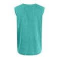 thumbnail image 4 of Zimjoy Mens Tank Tops Summer Casual Workout Loose Fit 3 Button Henley Shirts Lightweight Muscle Sleeveless Tee Shirts with Pockets Green M, 4 of 5