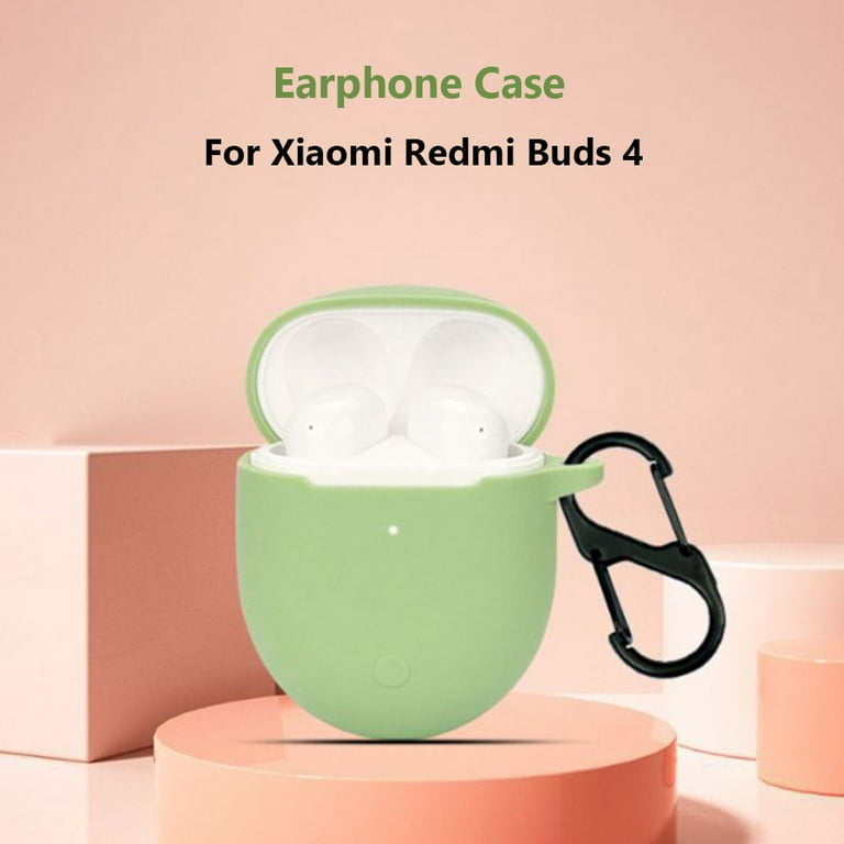 Silicone Protective Earphone Case for Xiaomi Redmi Buds 4 Lite with Hook