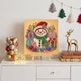 thumbnail image 4 of Fllostpr Christmas DIY Diamonds Painting Kit, Snowman Structure Full Round Drill Rhinestone Art Set for Wall Living Room Bedroom,9.8", 4 of 6