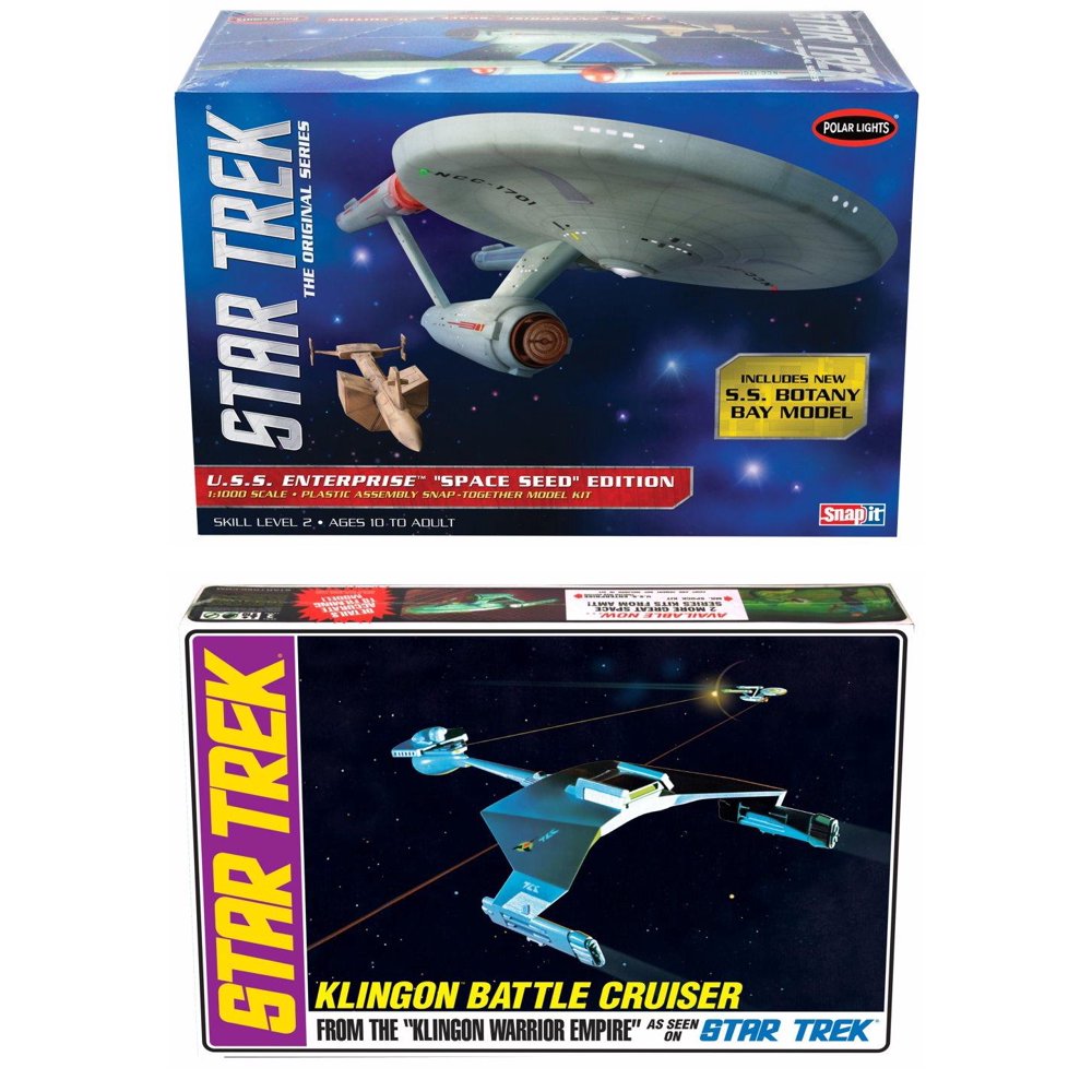 Star Trek Plastic Model Package 2 Space Ship Model Kits USS
