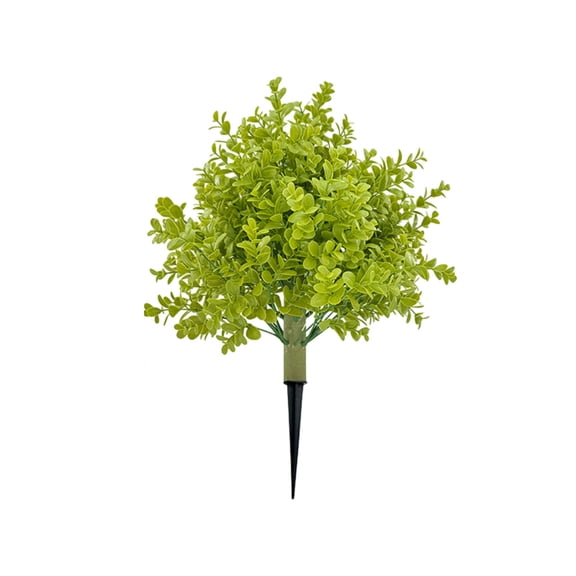 VQPeo Artificial Cedar Topiary Tree, Faux Outdoor Shrub with Ground Spike, Maintenance-Free Plastic Plant for Garden & Porch Decoration
