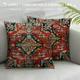 thumbnail image 3 of Creowell Pillow Cover Red Western  Tribal Throw Pillow Case Moroccan Home Decor for Sofa Couch Bed Decorative Gift, 3 of 5