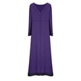 thumbnail image 4 of Kiplyki Fall Dresses for Women Slimming Round Neck Medieval Long Dresses, 4 of 4