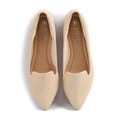 thumbnail image 3 of Women Flats Comfortable Pointed Toe Ballet Flats,Beige 10, 3 of 5