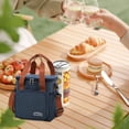 thumbnail image 5 of TRANSLINK Tote lunch Bag for Women Large Canvas Insulation Bags Work Bag Satchels Handbags, 5 of 8