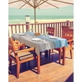 thumbnail image 2 of Fsddascl Ocean Beach Outdoor Tablecloth - 60x102 Inch Rectangle Dining Table Cover, Summer Nature Blue Sea Waves Sky Cloudy Waterproof Outdoor Table Cloth with Umbrella Hole & Zipper for Patio, 2 of 7