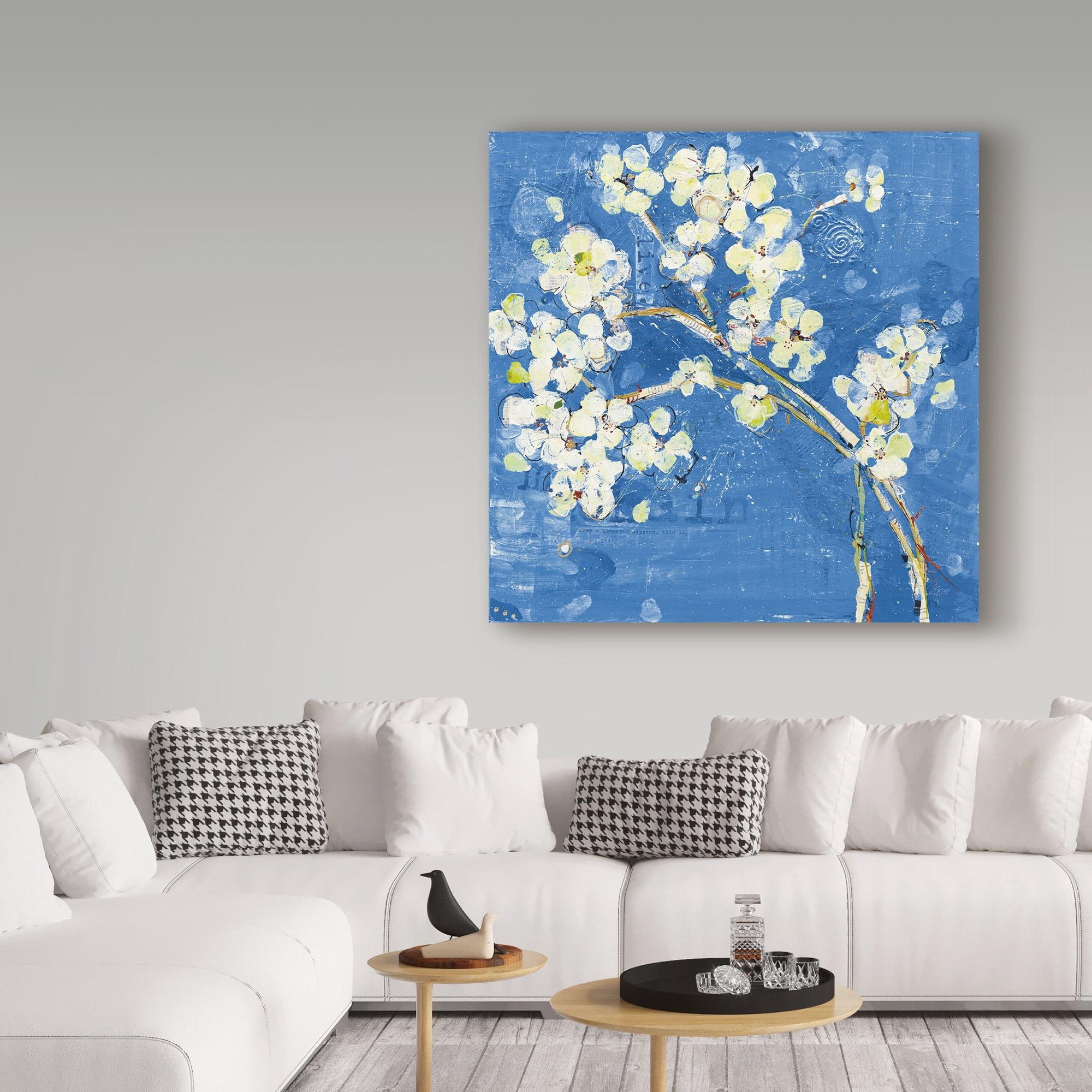 Trademark Fine Art 'Live Dark Blue' Canvas Art by Kellie Day