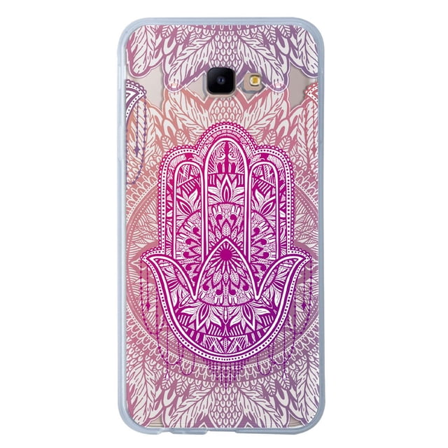 Funda Para Galaxy J4 Plus Mandalas Rosas, Uso Rudo, InstaCase Protector para Galaxy J4 Plus Antigolpes, Case Mandalas Rosas
